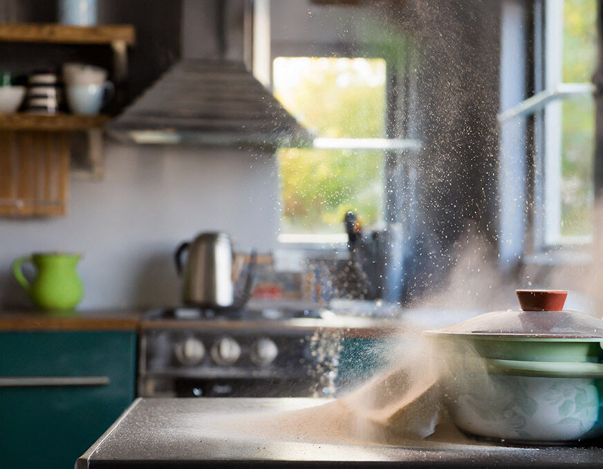 Die Entstehung von Hausstaub